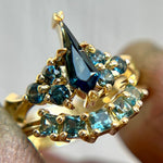 Sapphire Princess Crown Nico Stacker - product thumbnail