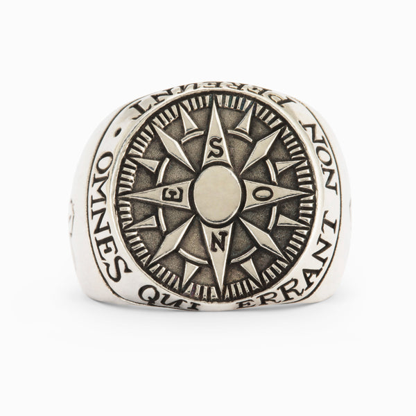 Compass Signet Ring