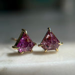 Sapphire Shield Studs - product thumbnail