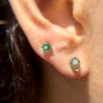 4mm Emerald Studs - product thumbnail