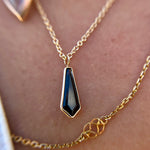 Dark Shield Sapphire Necklace - product thumbnail