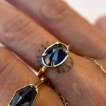 3.5ct Oval Sapphire Boss Ring - product thumbnail