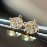 5mm White Rose-Cut Diamond Studs - product thumbnail