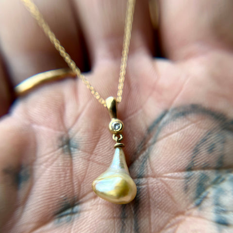 Pearl Pear Necklace