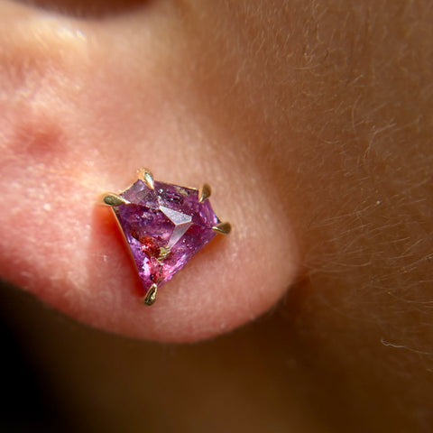 Sapphire Shield Studs