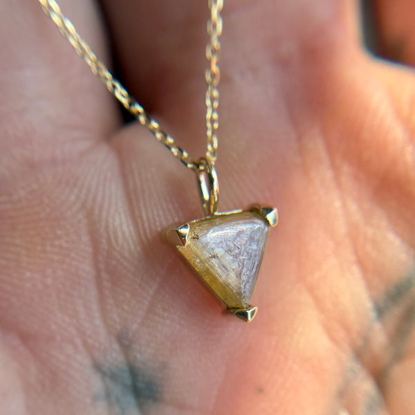 Champagne Diamond Maccle Necklace