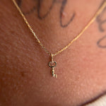 Wee Gold Key Necklace - product thumbnail