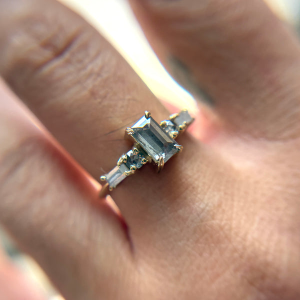.80ct Salt & Pepper Isolde
