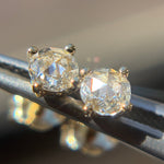 5mm White Rose-Cut Diamond Studs - product thumbnail