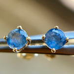 4mm Blue Sapphire Studs - product thumbnail