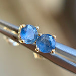 4mm Blue Sapphire Studs - product thumbnail