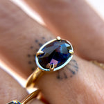 3.5ct Oval Sapphire Boss Ring - product thumbnail