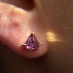 Sapphire Shield Studs - product thumbnail