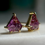 Sapphire Shield Studs - product thumbnail