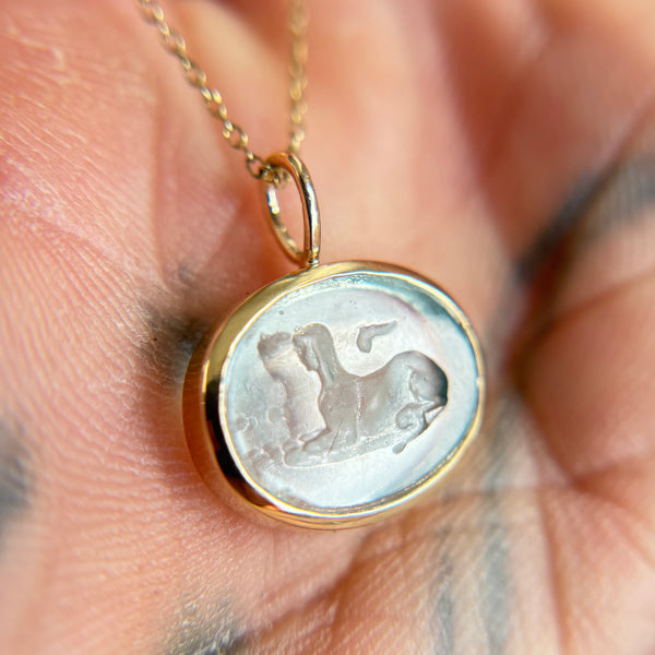 Sphinx Intaglio Necklace