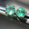 4mm Emerald Studs