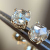5mm White Rose-Cut Diamond Studs