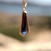 Dark Shield Sapphire Necklace