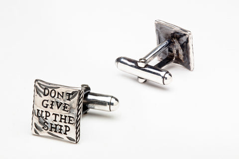 Dont Give Up The Ship Cufflinks