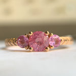 Montana Sapphire Three Stone Rose Gold - product thumbnail