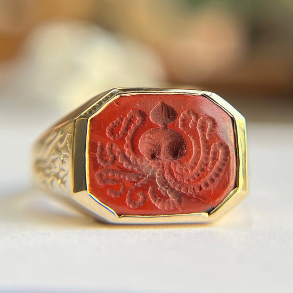 One of a kind Kraken Intaglio