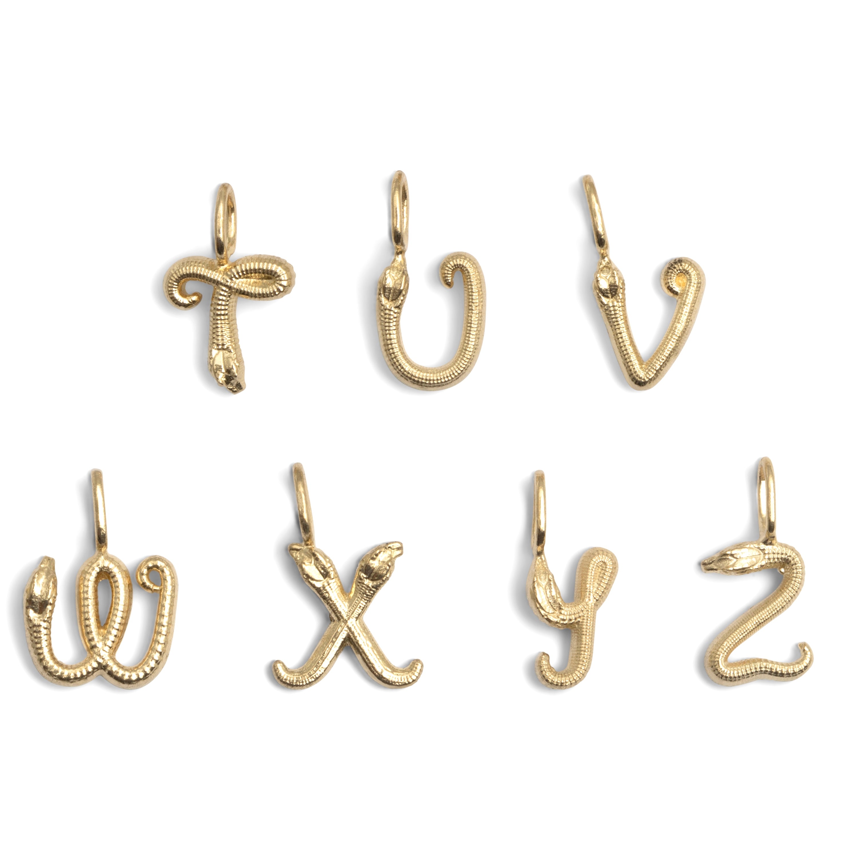 Yellow Gold Nagini Letter Charm – Digby & Iona