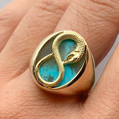 Turquoise Nagini Signet