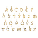Yellow Gold Nagini Letter Charm - product thumbnail